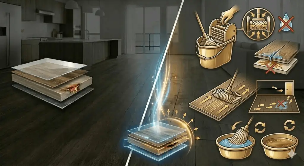 Luxury Vinyl Plank Flooring Cleaning
