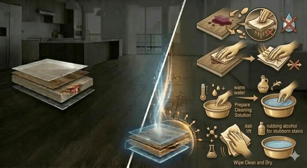 Luxury Vinyl Plank Flooring Cleaning